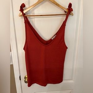 Knit Tank burnt Orange